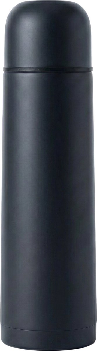 Thermosfles - 750ML - Dubbelwandig - RVS - Thermoskan - Isoleerkan - Lekvrij - Thermosbeker Koffie - Warm en Koud - Zwart