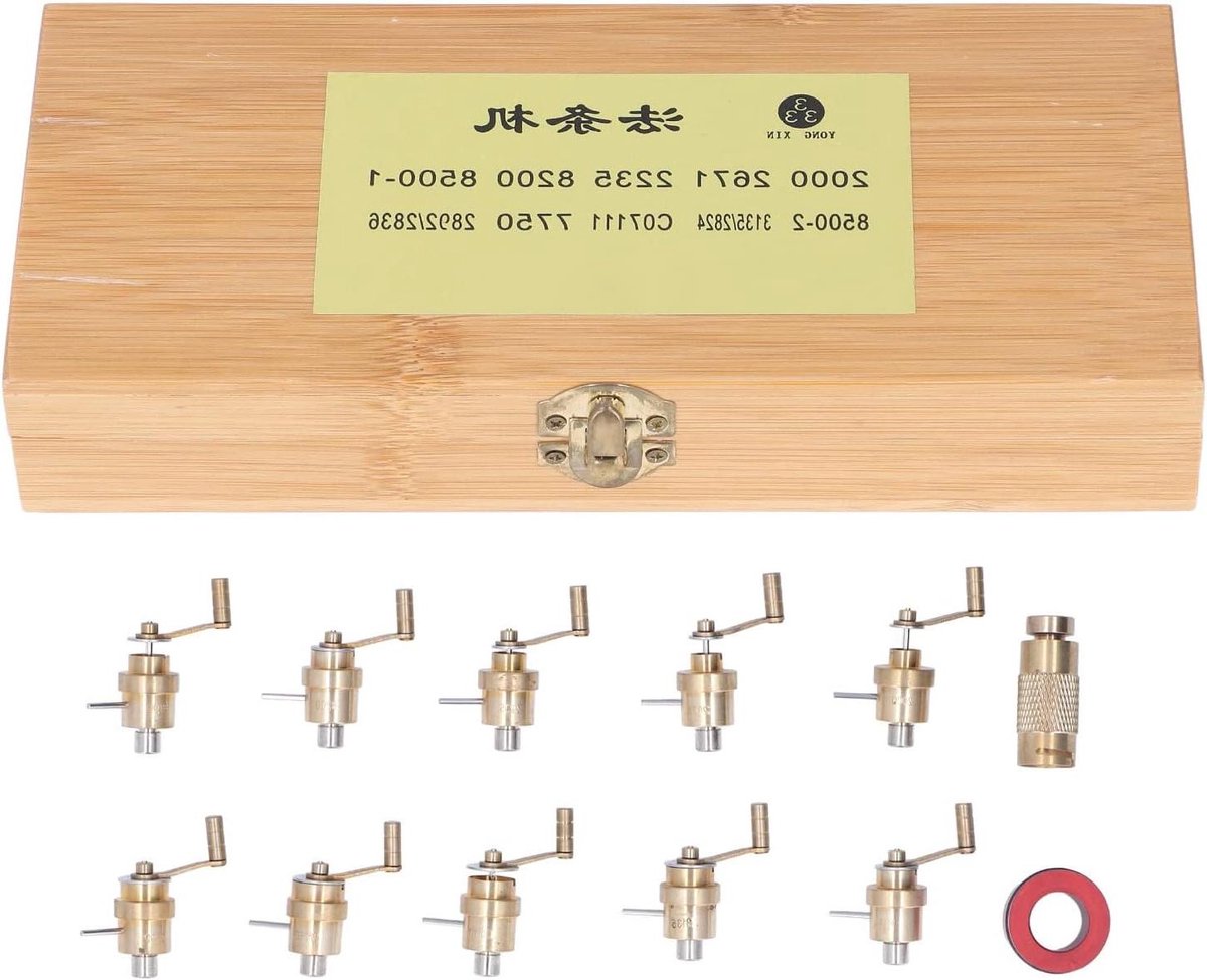 Universele Horlogereparatieset voor het Opwinden van Horloges - 12-delig - Onderhoudsgereedschap voor Horlogeveren - Aluminiumlegering en Messing
