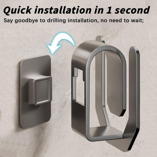 Wall Shoe Holder 4 Pack Zelfklevend Schoenenrek Muurmontage Zonder 