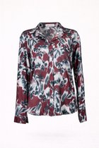 Chemisier Ann Gissy - Motif Grijs/Rouge - Léger et sans plis ! - En 5 tailles (XL)