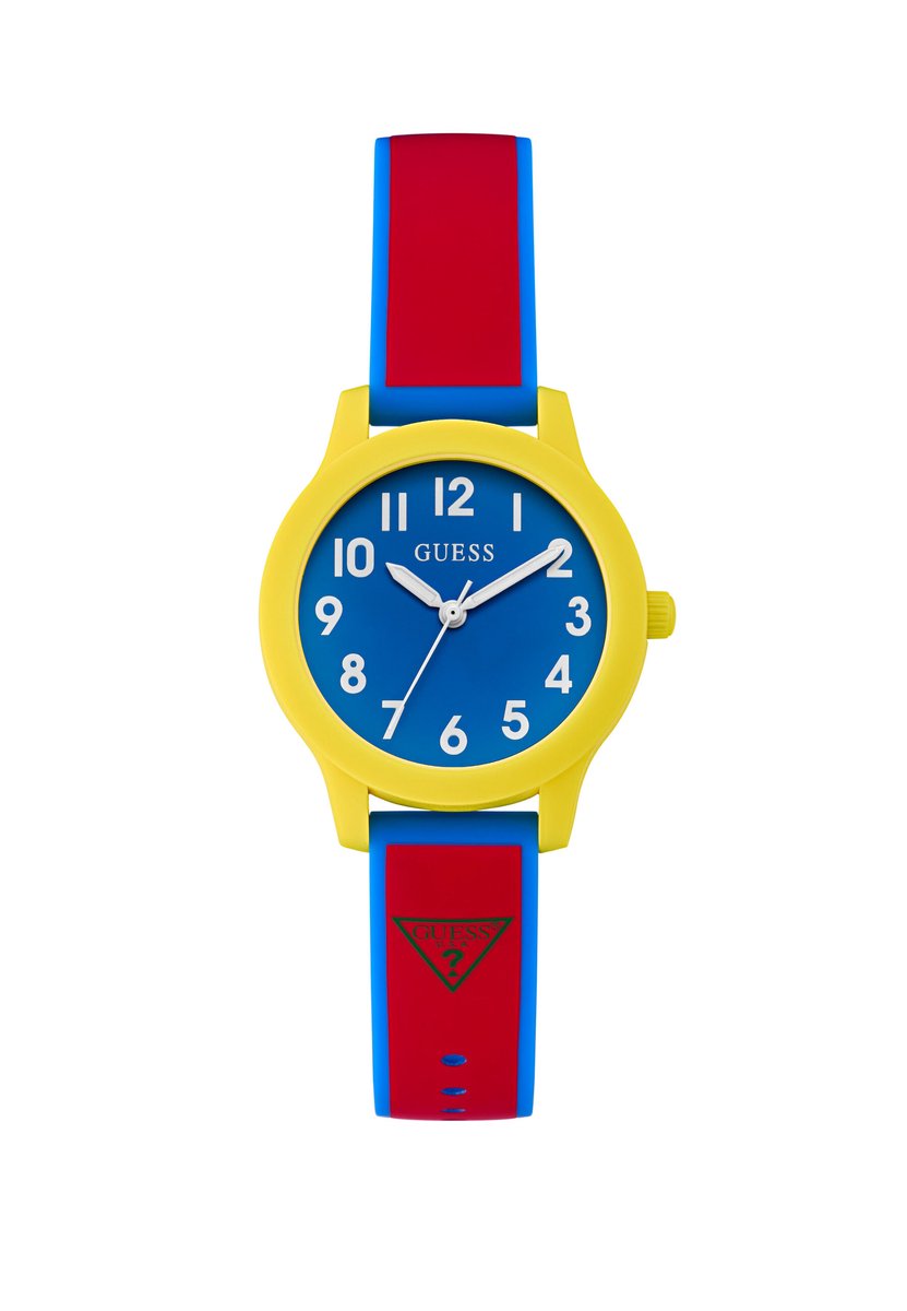 Guess Jesse Kwarts Analoog Horloge Multicolor Case: 100% Sustainable Nylon | Armband: 100% Silicone 32 mm GK0002G7, GK0002G8
