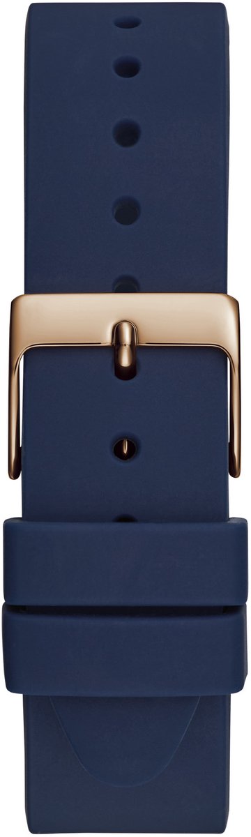 Guess Emblem Analoog Horloge Marine Kast: 100 % Roestvrij Staal | Band: 100 % Siliconen 36 GW0509L1