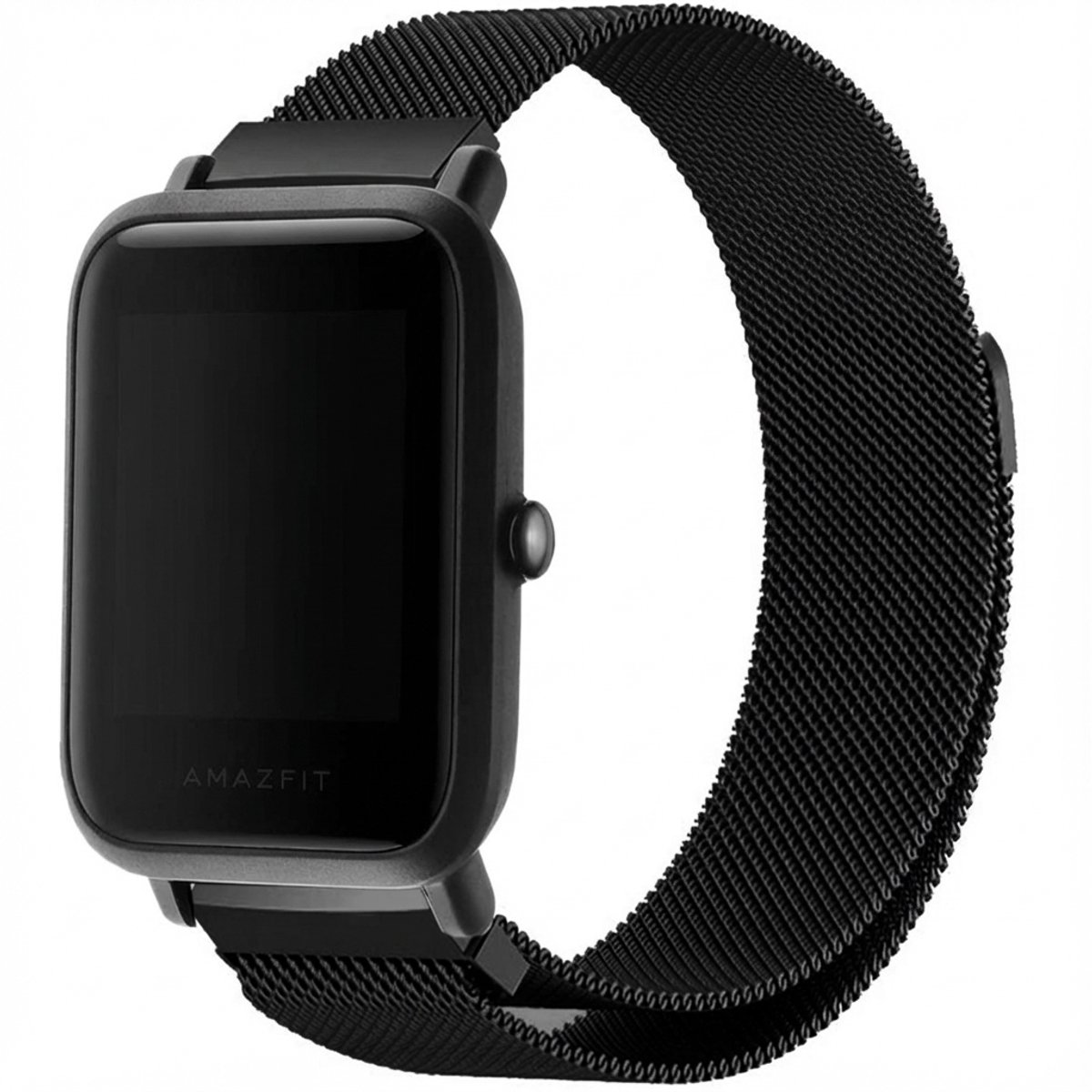 Milanees Watch bandje - Geschikt voor Amazfit GTS / BIP - Zwart