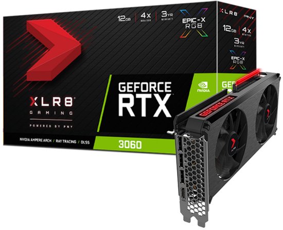 PNY GeForce RTX 3060 XLR8 Gaming REVEL EPIC-X RGB-editie 12 GB