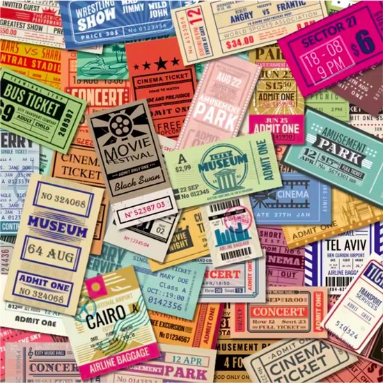 ProductGoods Vintage Postzegel Stickers – 50 Stuks – Reis & Briefstempel Design – Scrapbooking & Journaling