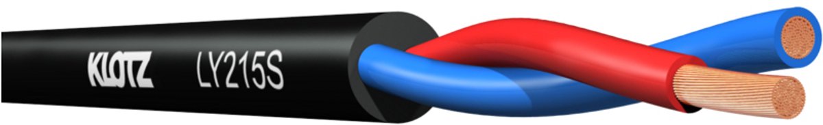 Klotz LY215S speakerkabel, 2x 1.5 mm², 30 meter