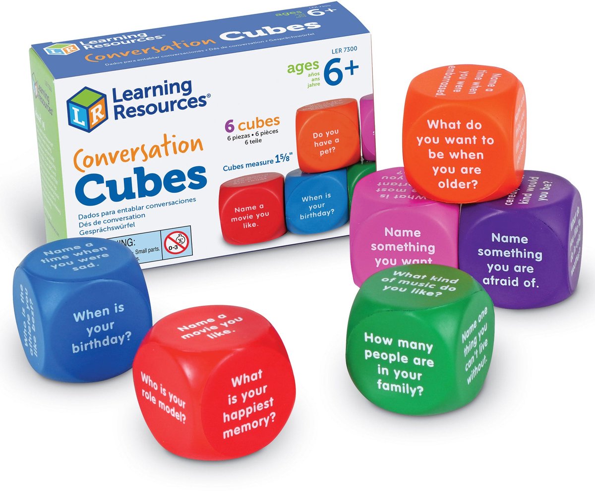Learning Resources gespreksdobbelstenen engels (makkelijk) - 6+