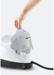 Kärcher stoomreiniger SC 3 EasyFix, stoomdruk: max. 3,5 bar, opwarmtijd: 30 s, vermogen: 1.900 W, oppervlakteprestatie: 75 m², tank: 1 l, met ontkalkingspatroon, vloerreinigingsset en sproeiers, wit