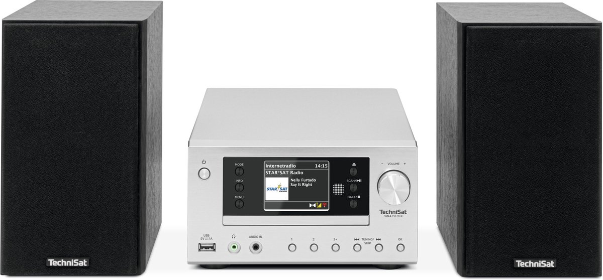 TechniSat Viola 710 CD IR, Internet, Analoog & digitaal, DAB+, FM, 87,5 - 108 MHz, 174 - 240 MHz, PLL