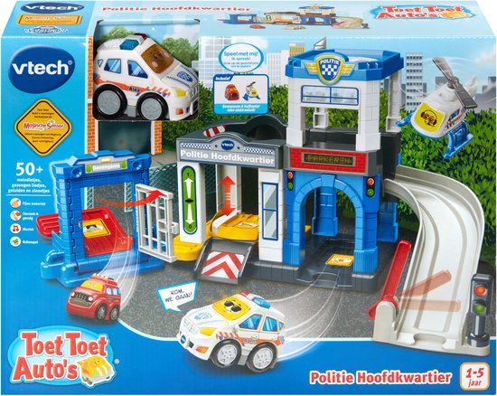 Vtech Toet Toet Politie Hoofdkwartier - Inclusief Agent Alex - Educatief Speelgoed - Tijd om Boeven te Vangen - 3 Magische Sensors - Vanaf 1 jaar — afbeelding 4