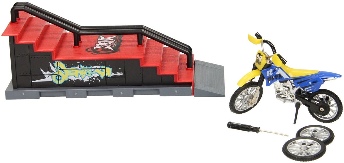 Vinger Skateboard met Stunt Trail Multicolor