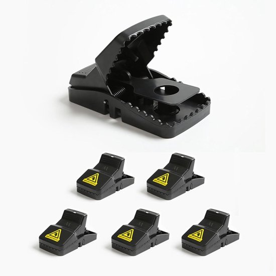 flintronic 4 stuks herbruikbare muizenvallen voor binnen en buiten, zeer efficiënte, effectieve en veilige rattenvallen, muizenvallen voor buiten/ keuken/winkel/tuin