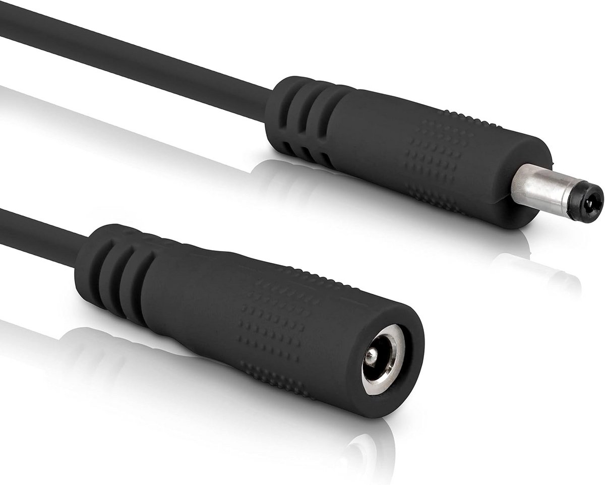 3m DC-verlengkabel 4,0 x 1,7 mm - universele voedingskabel voor ledstrips, bewakingscamera's, printers, routers en switches