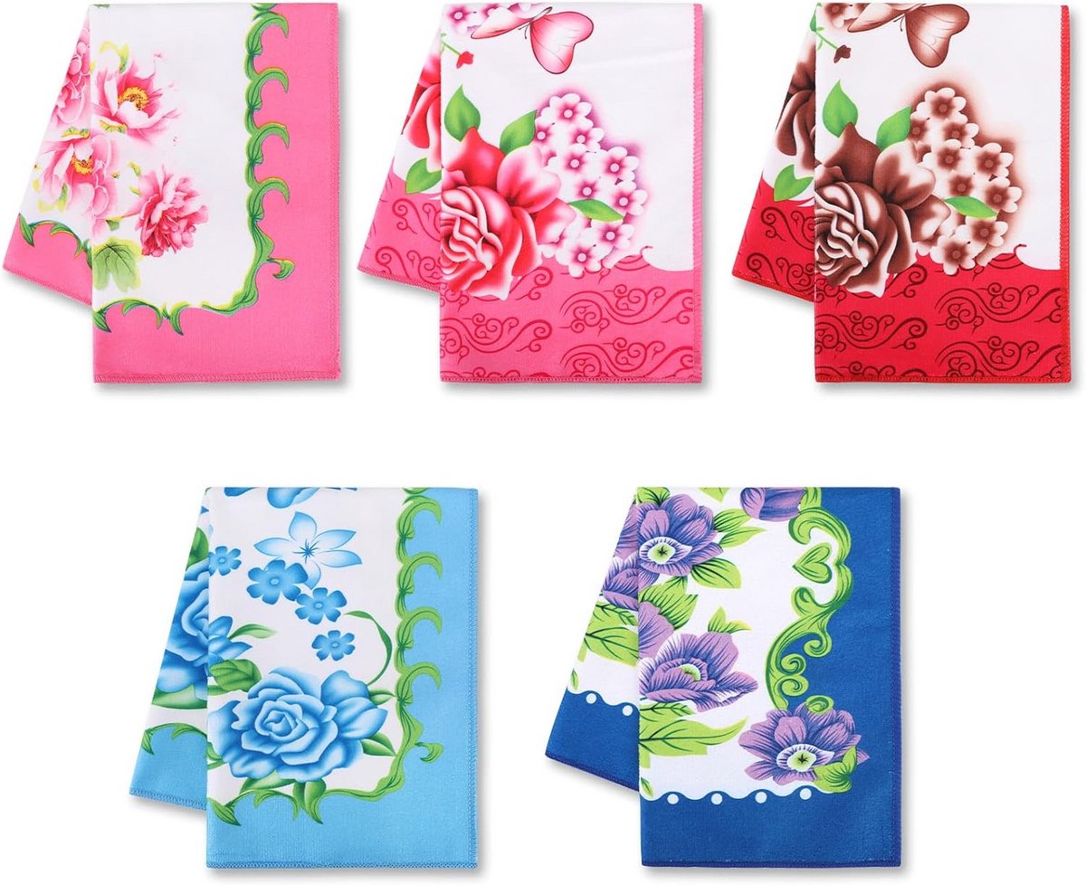 Set van 5 Microvezel Keukendoeken - Zacht en Zeer Absorberend - 55x40 cm