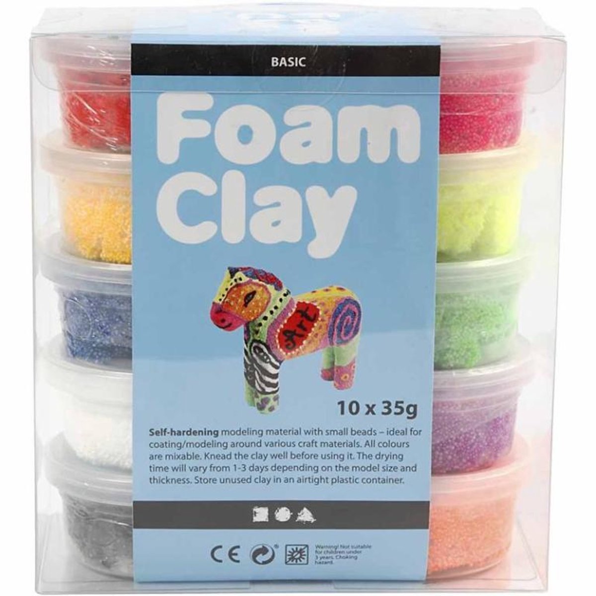Foam Clay® Startset van 10 kleuren - Boetseren - Aan de lucht drogende klei — afbeelding 6