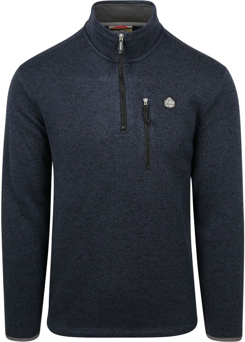 Superdry Half Zip Pullover Fleece – Heren Quarter zip Blauw