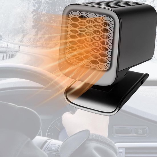 12V 600W-800W Compact Portable Car Dashboard Fan Heater Defroster, 3 Holes Winter Fast Heating Remove Frost