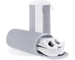 2 schoenpoetszakken - Maak je schoenen gemakkelijk schoon - Draagbaar - Grijs