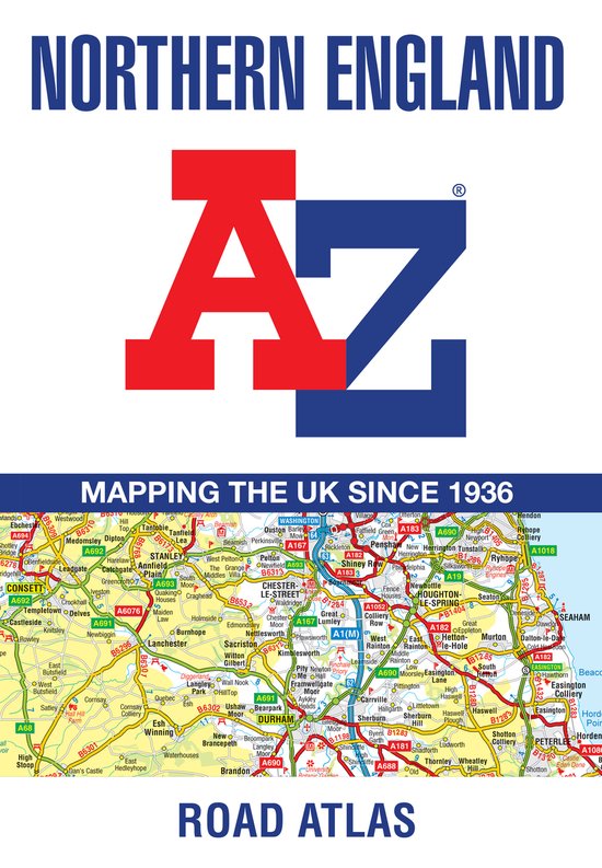 Northern England A-Z Road Atlas - cover