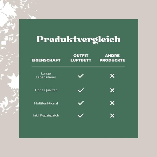Luchtbed voor 2 Personen (191x137x22 cm) - Comfortabel Tweepersoons Luchtbed voor Binnen en Camping — afbeelding 3