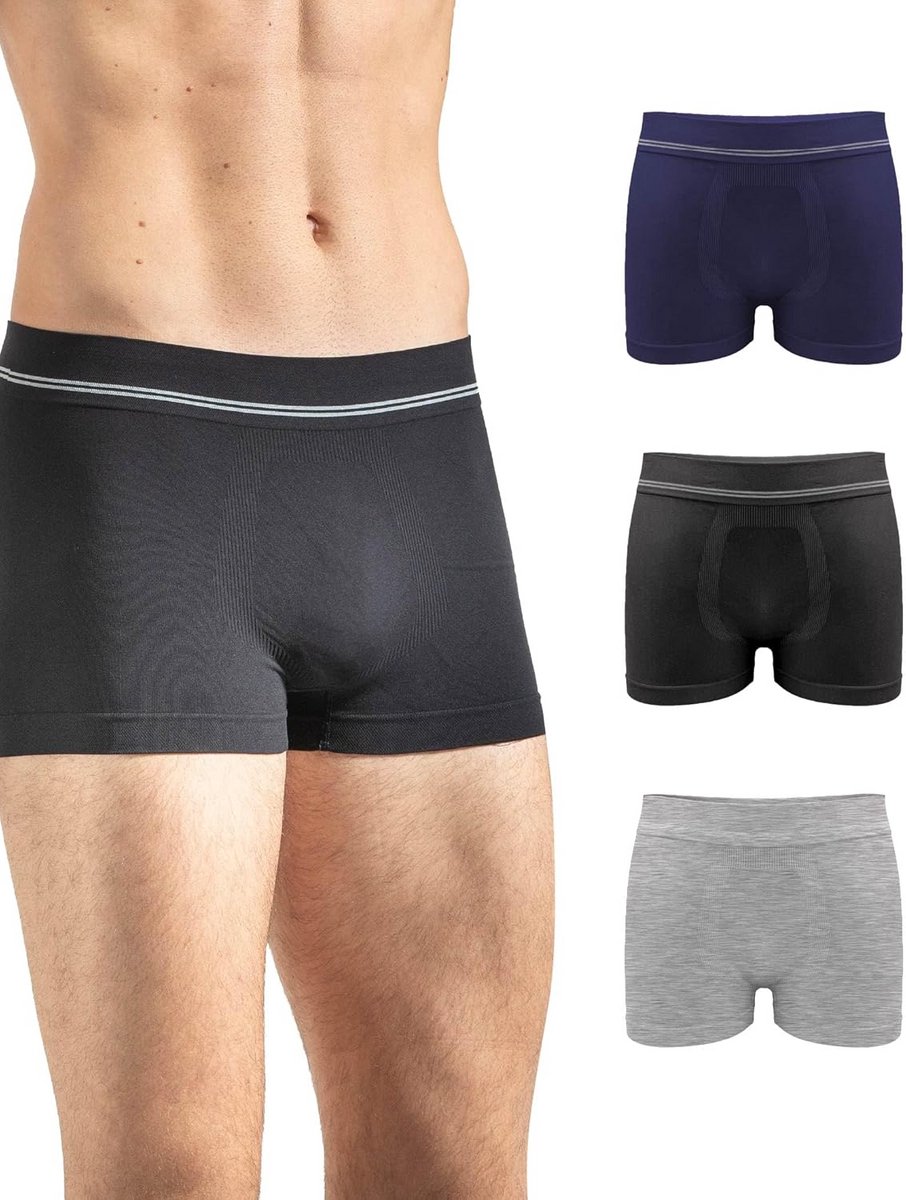 3-Pack Bamboo Viscose Boxershorts Heren – Naadloos & Ademend Ondergoed