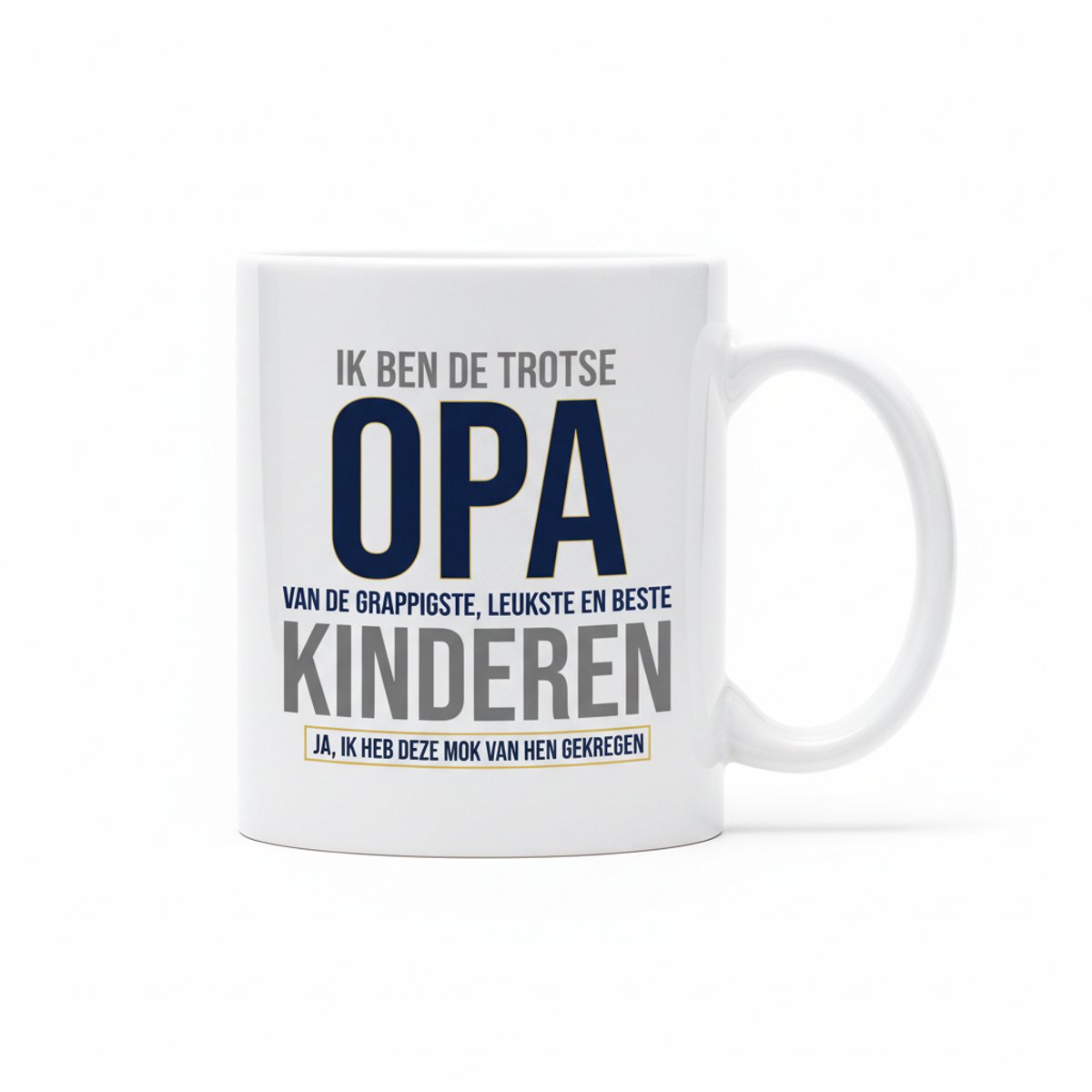 Trotse Opa Mok – Grappigste en Beste Opa Ooit Tekst – 330 ml Keramische Mok
