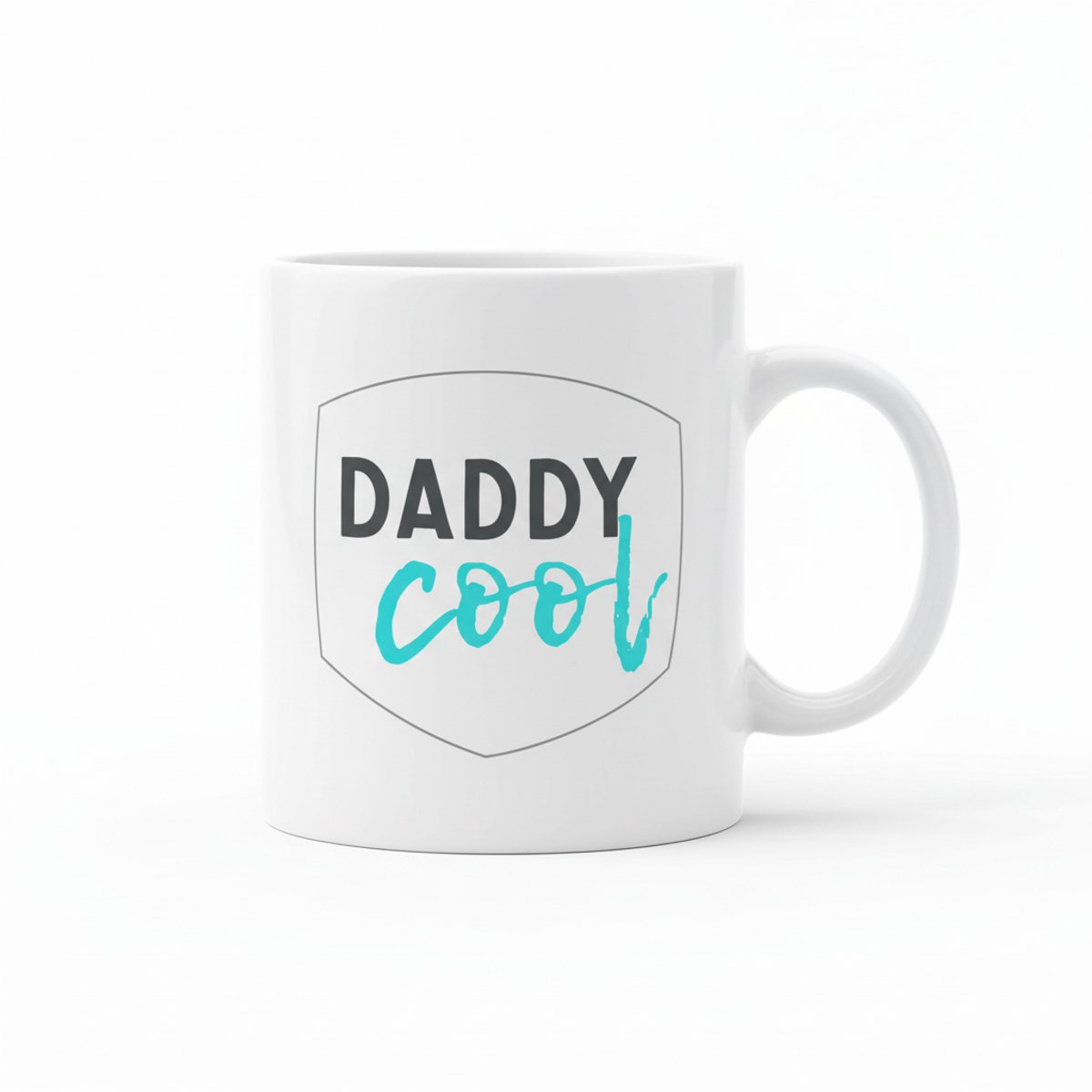 Daddy Cool Tekst Mok 330 ml – Stijlvolle Koffie- en Theemok Cadeau voor Papa