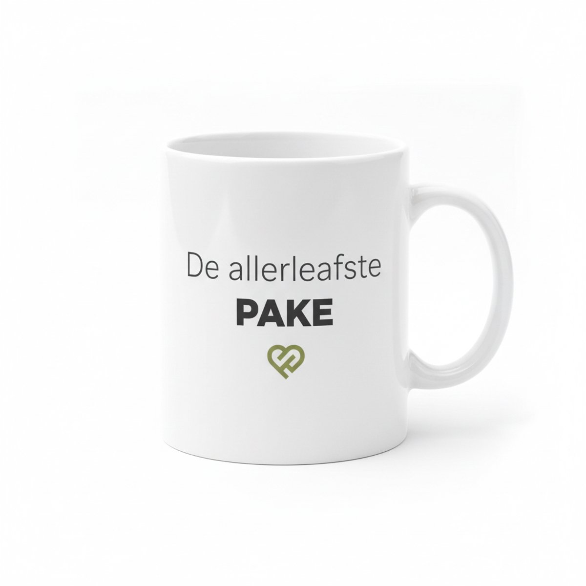 De Allerliefste Pake Mok – Lief Cadeau Ontwerp – Witte Keramische Koffiemok 330 ml