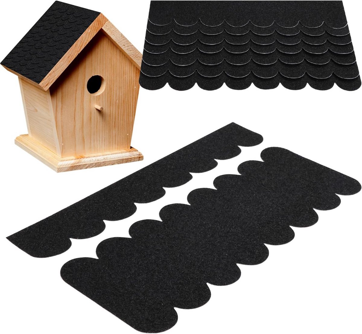 Waterdichte Dakshingles Zelfklevend - Zwart - Geschikt voor Vogelhuisjes en Kleine Daken