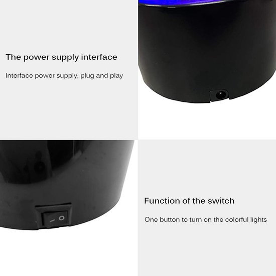 Kwal Lamp - Veranderend Kleuren LED Fantasie Lavalam - Aquarium Nachtlicht Voor Kamer Kinderen Cadeau - Sfeerlamp Decoratie van whiqutey — afbeelding 3