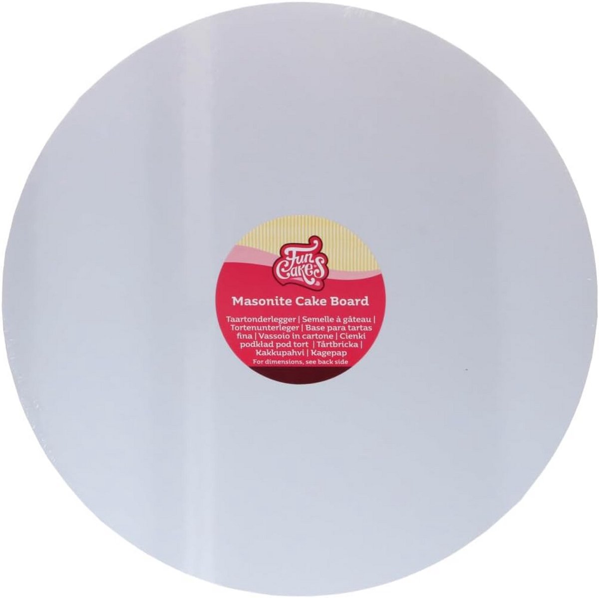Ronde Taartplateau 30cm Wit - stevige ondergrond voor het presenteren van taarten