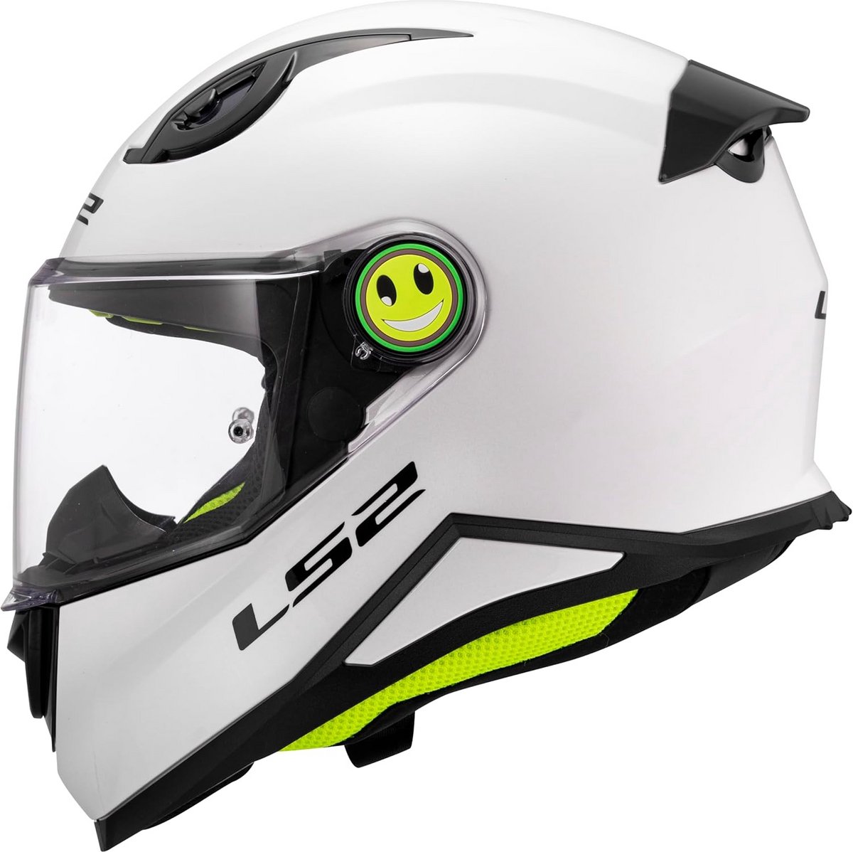 Kinderveiligheid Integraal Motorhelm - Glans Wit - Maat L