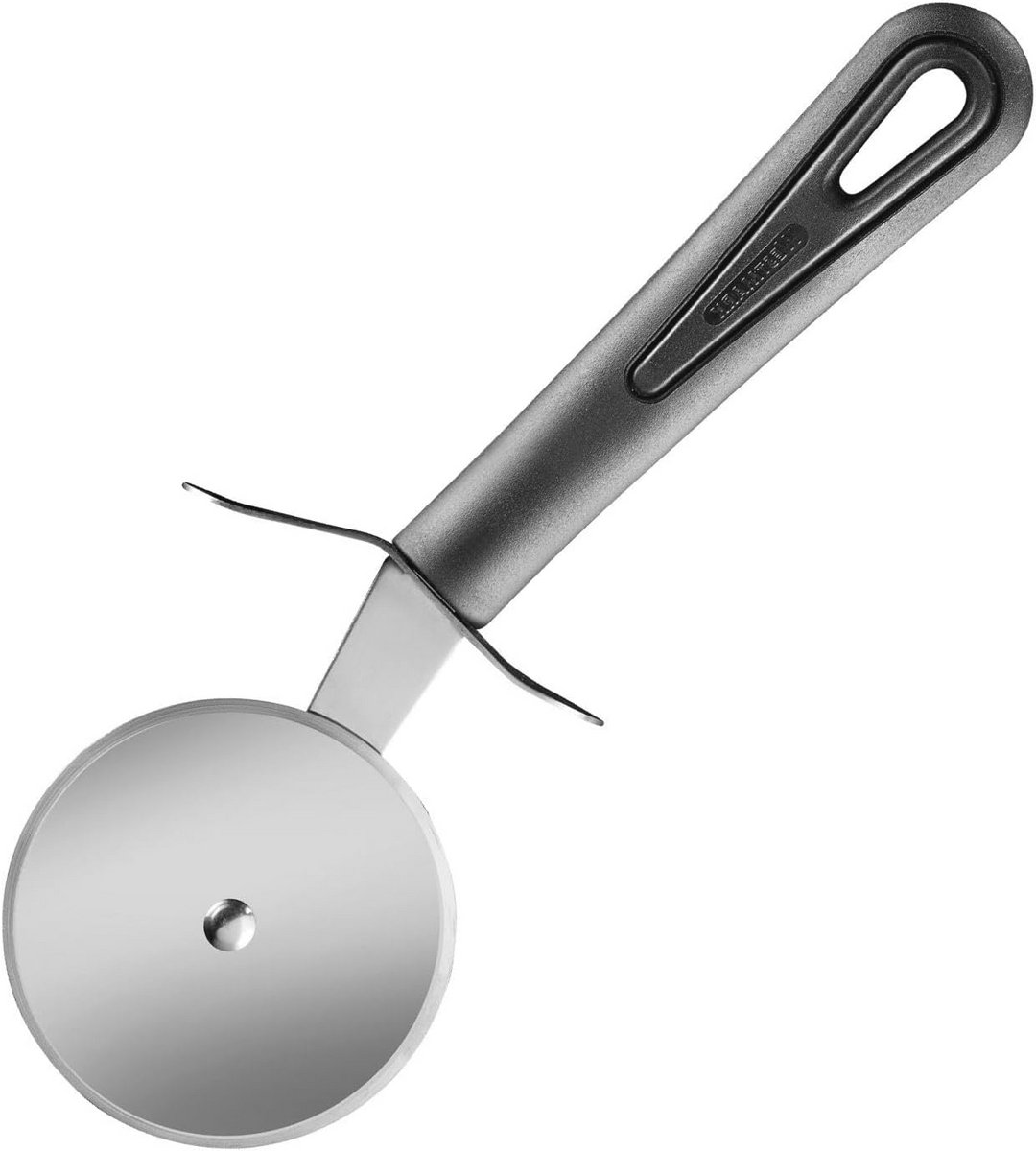 Pizzasnijder 6,9 cm met Vingerbescherming - Roestvrij Staal - Zwart