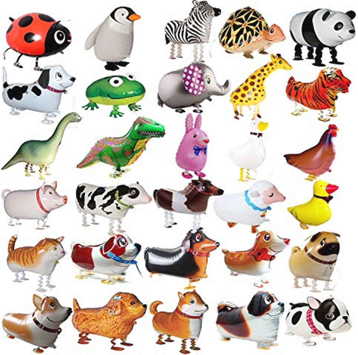 Airwalker Ballon Bernard Hond - lopende hond luchtballon dier helium walking folieballon decoratie voor kinderen verjaardagsfeest bruiloft kinderen cadeau vrijgezellendecoratie dierenballonnen lopen