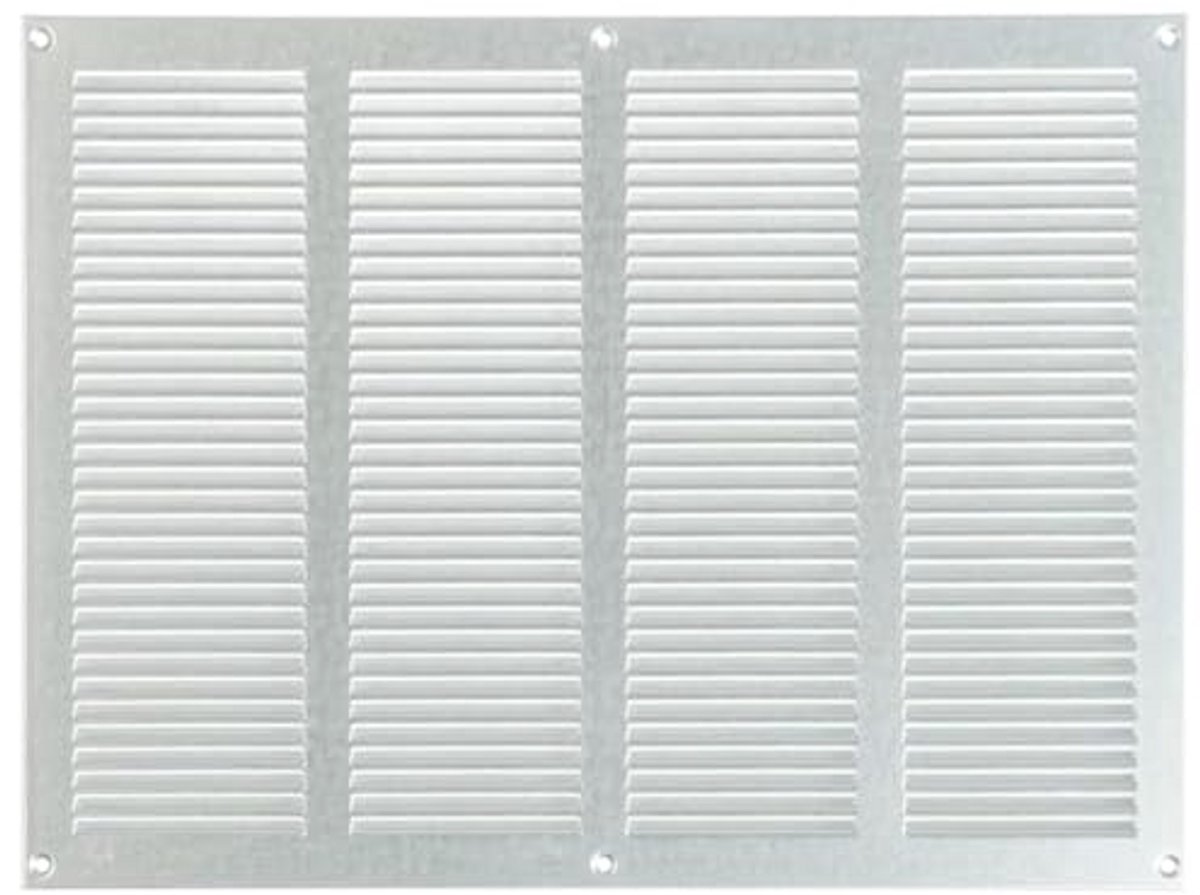 Ventilatierooster 400 x 300 mm - Gegalvaniseerd Staal met Beschermingsnet voor Dieren