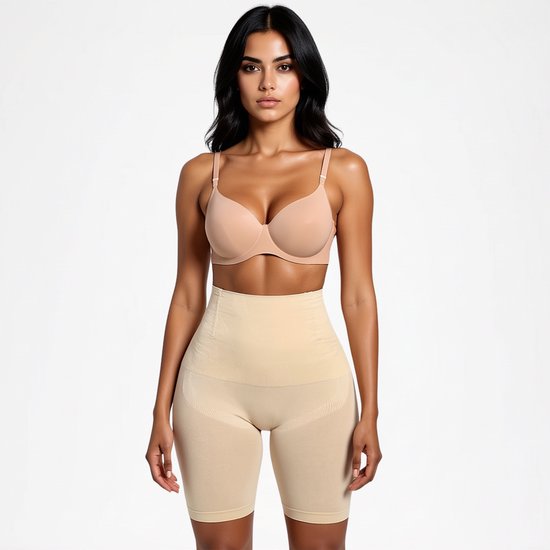 Boxer taille haute correcteur Femme - boxer correcteur - Beige - Taille XL/ XXL - Ultra doux - sous-vêtements correcteurs femme - Sous-vêtements sans couture femme - Sous-vêtements sans couture femme - Pantalon correcteur - Shapewear femme