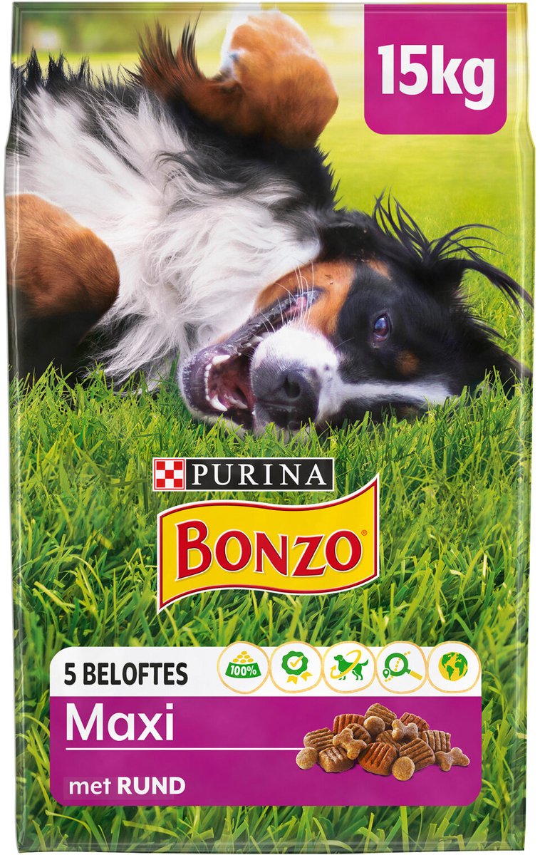 Bonzo Droog Maxi - 15 KG