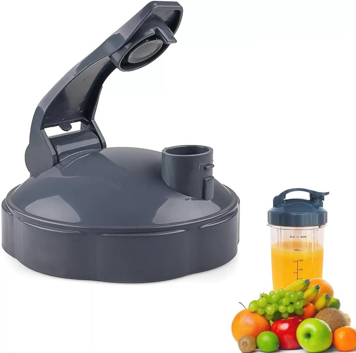 Duurzaam Flip Top Cup Deksel met Rubberen Pakking voor 32/24/18oz Blender