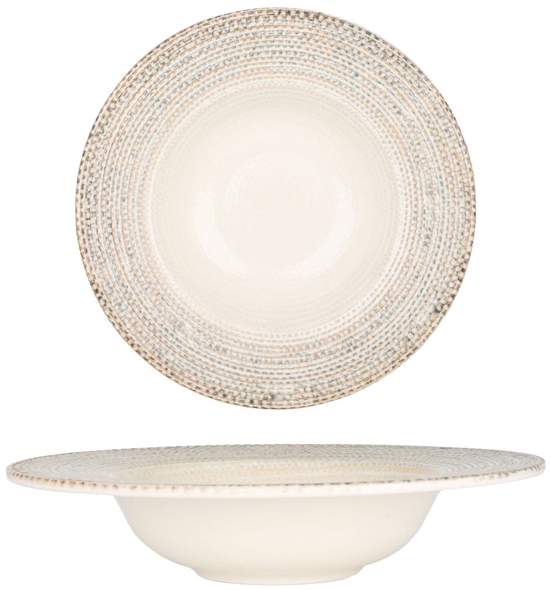 By Bone Pastabord - Misis - Porselein - 25 cm (400cc) - set van 2