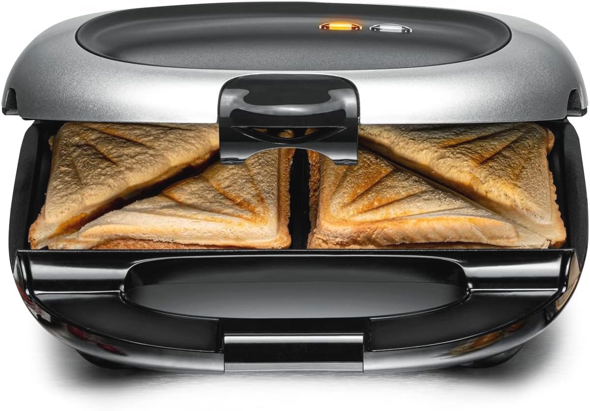 Tosti-ijzer voor XL Sandwiches - Krachtige Sandwich Maker Met Eenvoudige Reiniging