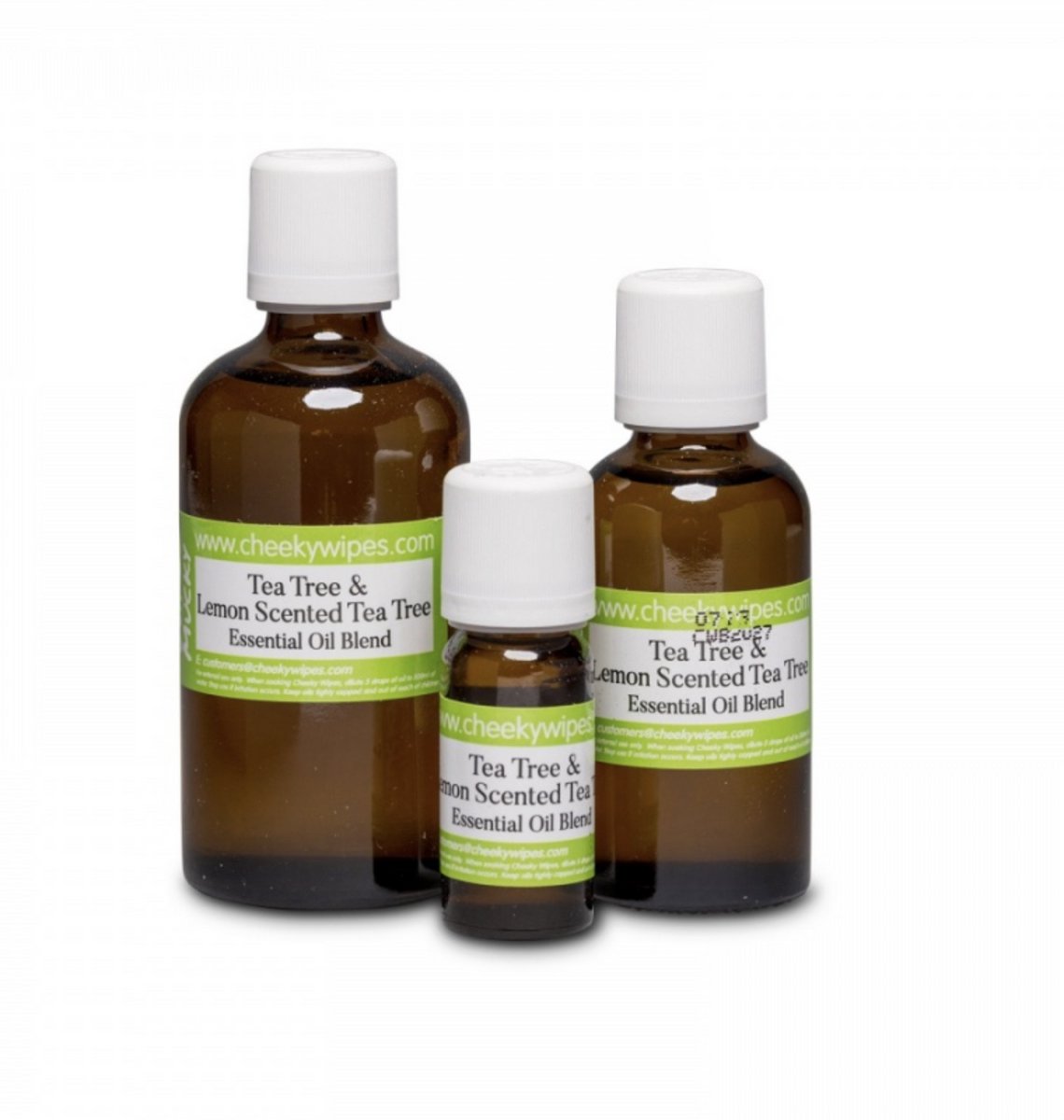 Cheeky Wipes - Tea Tree - Tea Tree Lemon Etherische Oil - Premium Aromatherapie Olie Voor Wasbare Babydoekjes - 50 ml