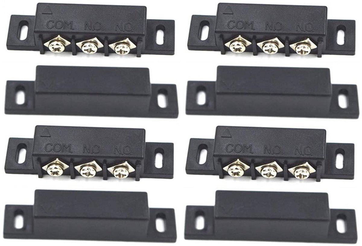 Magnetische Reed Schakelaar Set - Deur en Venster Beveiliging voor Alarm Systemen