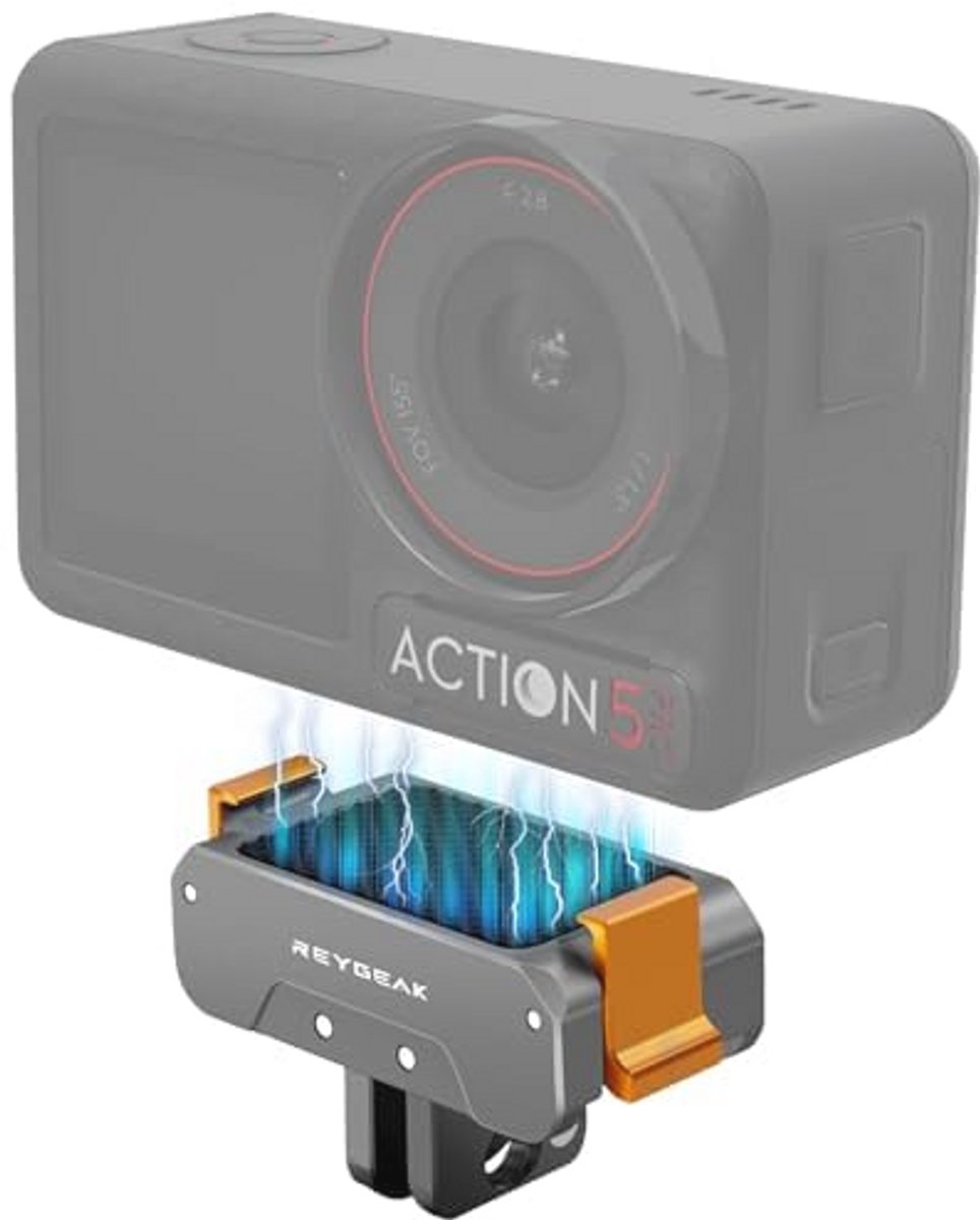 Aluminium Quick Release Mount voor OSMO Action 5/4/3 - Magnetische Adapter met Schroeven
