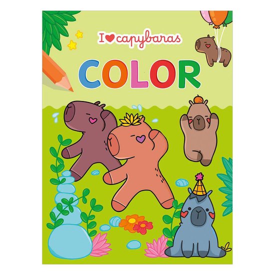 I love Capybaras Color kleurblok / I love capybaras Color bl ... - cover