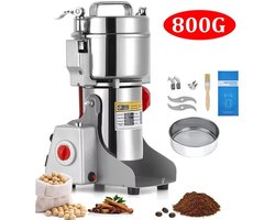 Aafinity Koffiemolen - Koffiemolen elektrisch - 800G - 220V - 2400W - Roestvrijstaal - Ook voor kruiden en granen te gebruiken