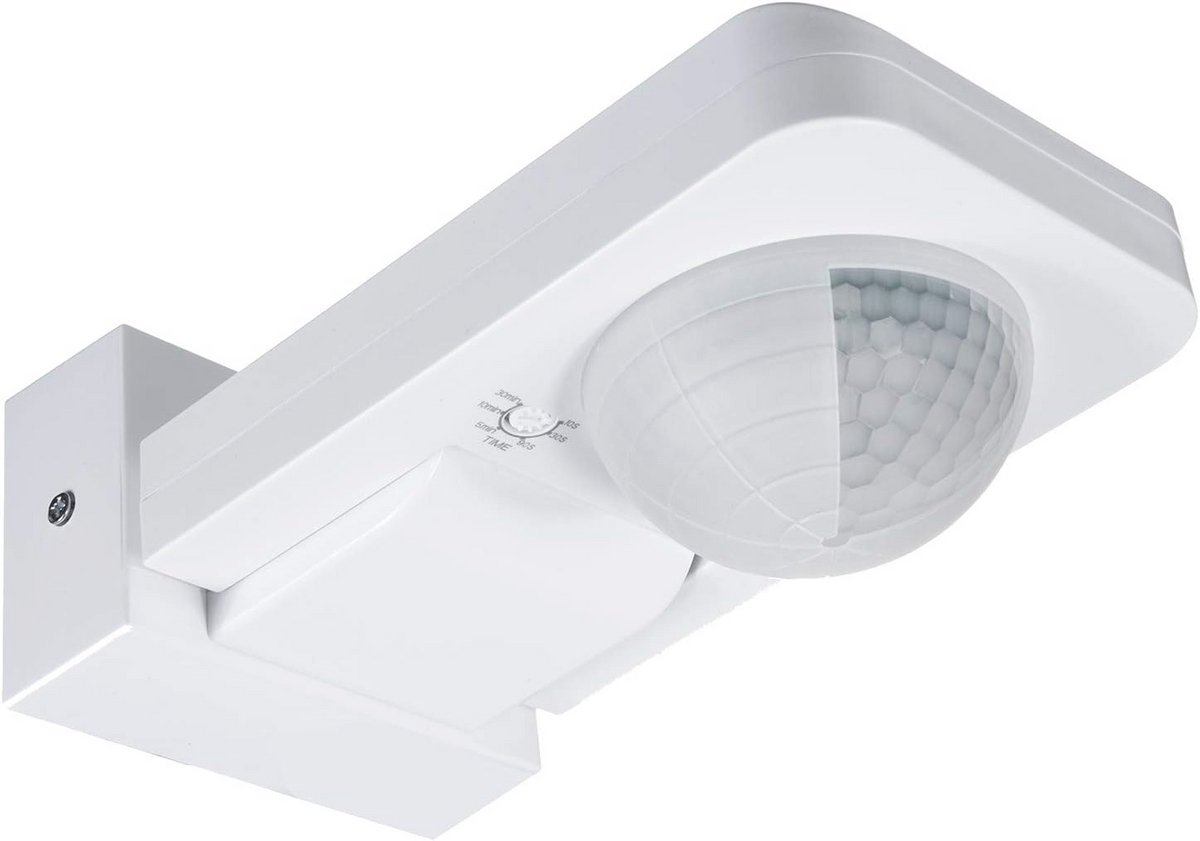 Infrarood Bewegingssensor met Schemeringssensor voor Binnen en Buiten - 360° Detectiebereik tot 20 m - IP65 - Max 2000 W