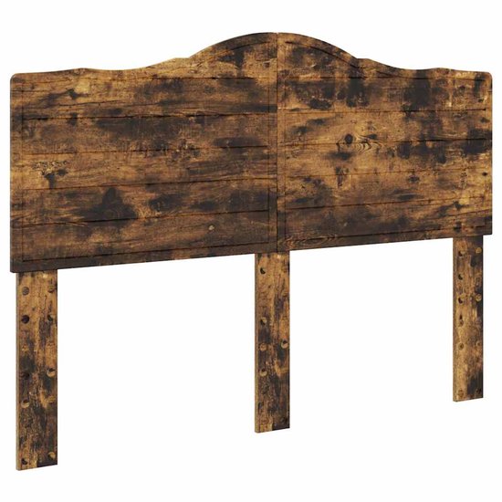 Chaduof Hoofdbord met vakken, eikenhout, afmetingen: 120 x 19 x 103,5 cm, modern hoofdeinde, hoofdeinde voor bed (SPU: 817246