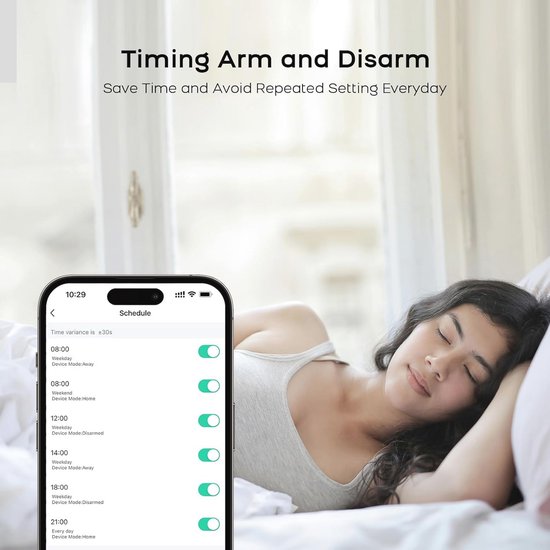 Alarmsysteem Tuya Smart Home Security WIFI Alarmsysteem werkt met Alexa 120 db pir Detector Deur/Venster Sensor Draadloze app inbreker voor Home Security Anti Inbraak (Color : KIT 3