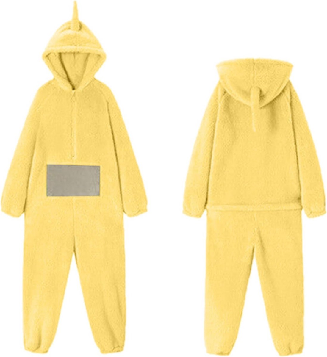 Teletubbies Kostuum voor Volwassenen - Uniseks Fleece Onesie met Capuchon