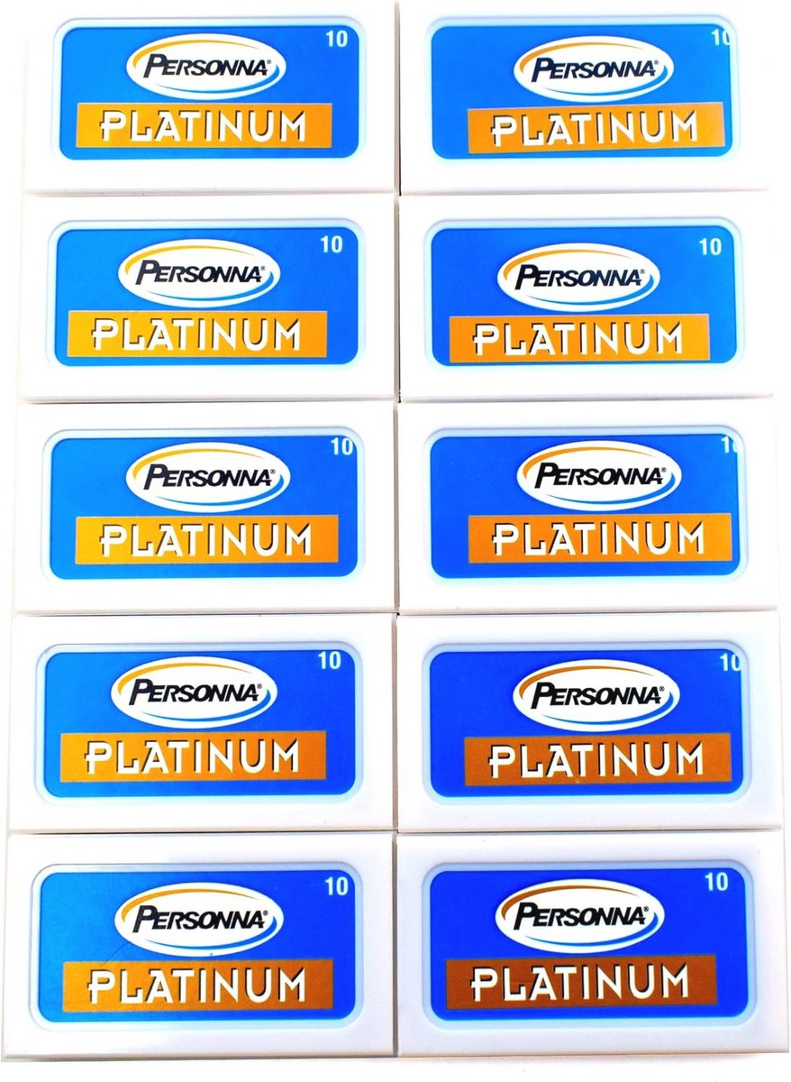 Platinum Scheermesjes - 100 Dubbele Scheermesjes voor een Gladde Scheerbeurt